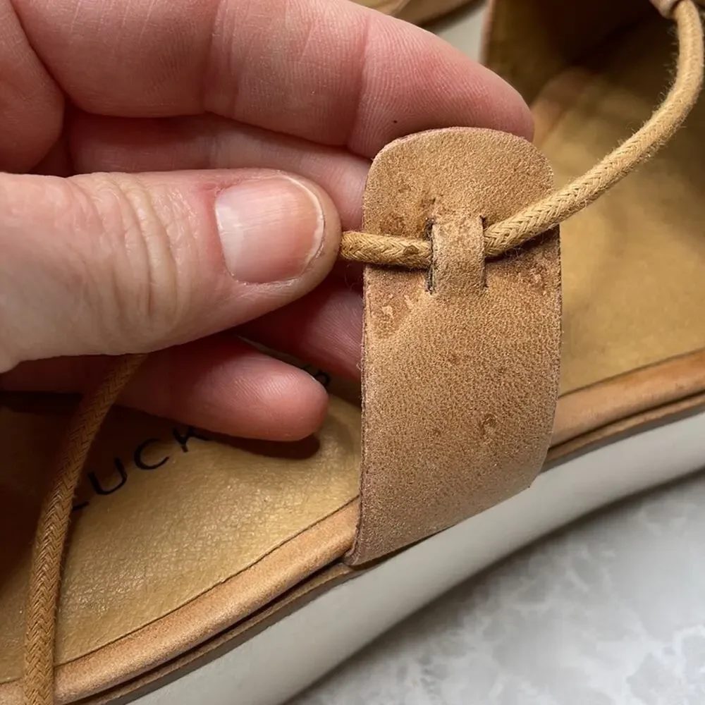 Lucky Brand platform gladiator style wedges